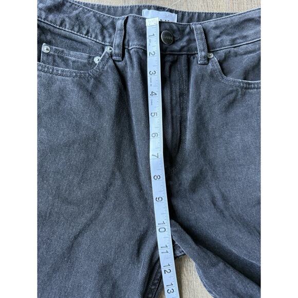 GANNI womens Betzy Slim Flare Full Length Jeans size 26 Washed Black 26x32 $215 - Picture 5 of 8